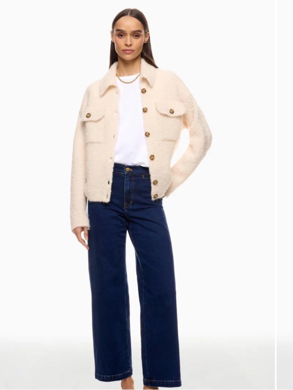 Madewell Emmett Wide Leg Jeans in Dark Wash